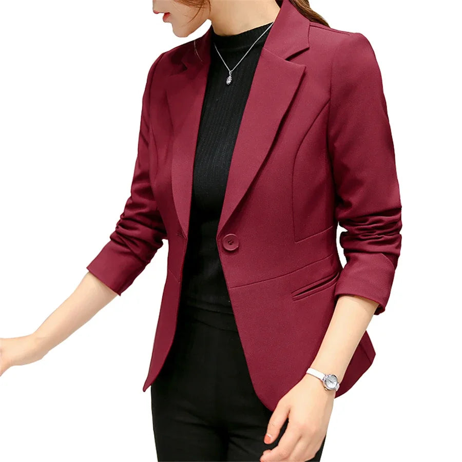 Notched Pocket Slim Blazer - view 2
