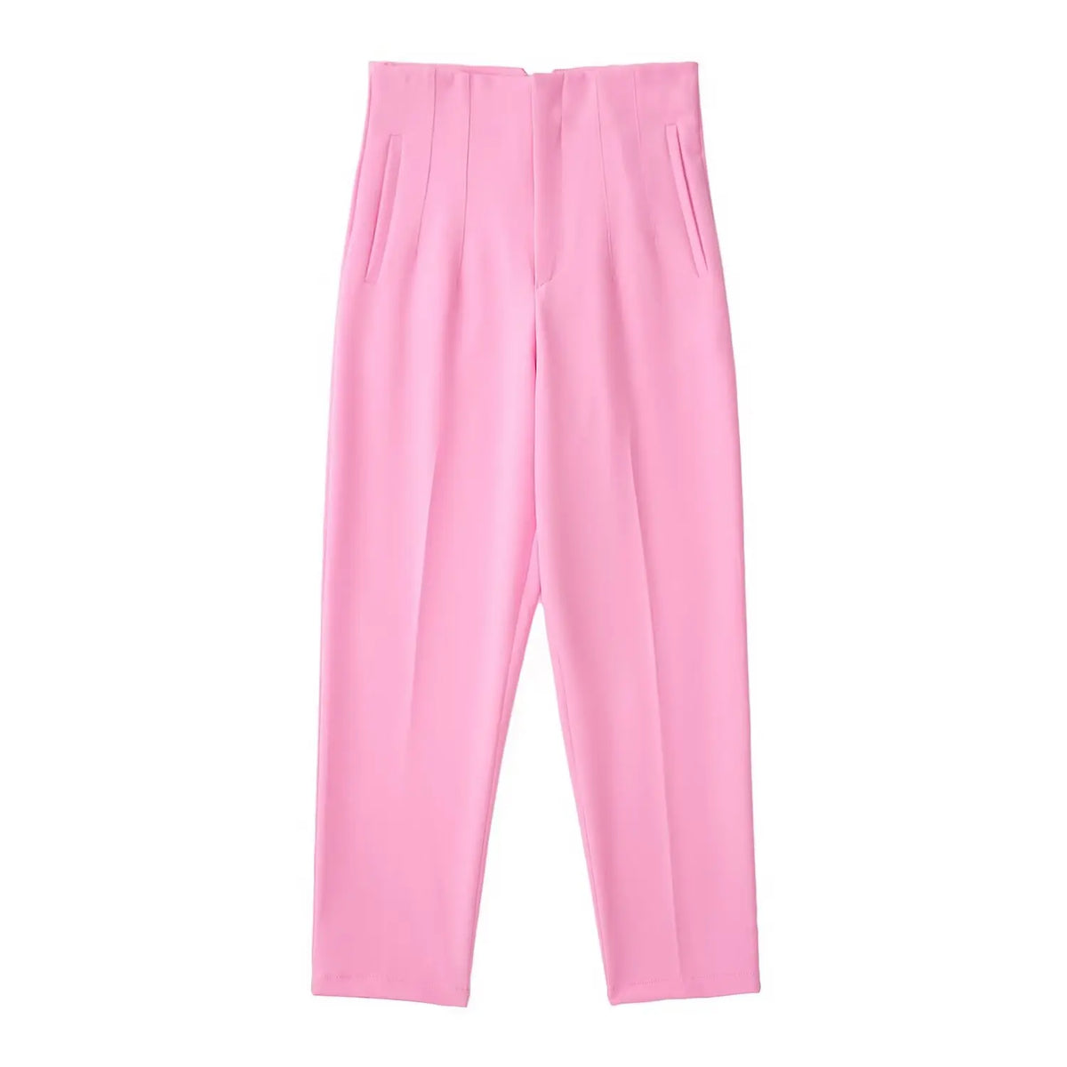 High-Waist Pencil Office Trousers