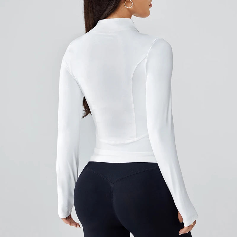 Zip-Up Stand-Collar Performance Jacket - view 4