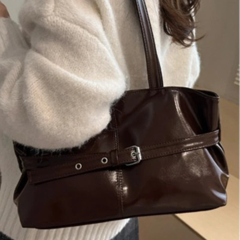 Retro Minimalist Tote Shoulder Bag - view 3