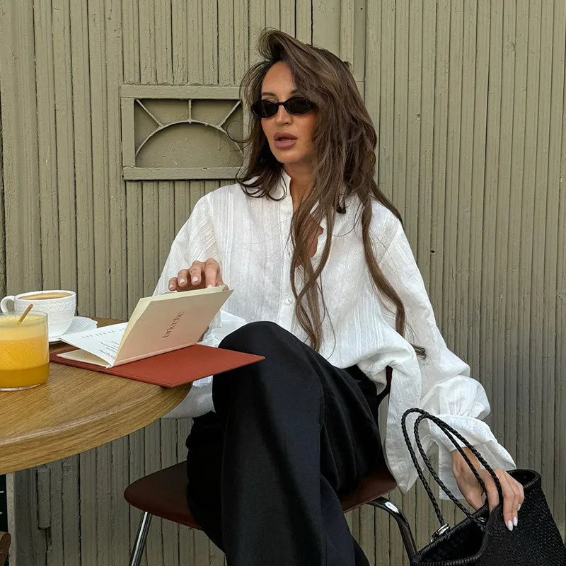 Oversized Cotton Poplin Shirt - view 3