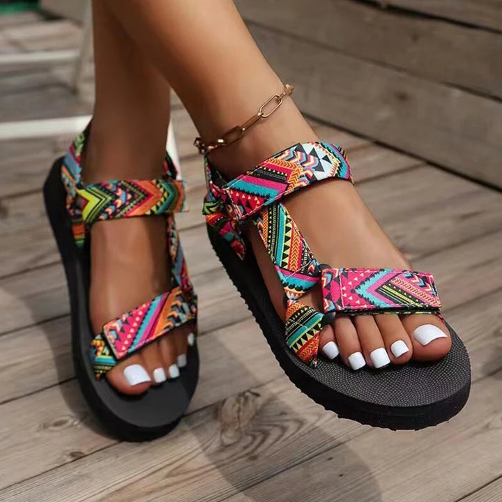 Hemp-Rope Flat Beach Sandals